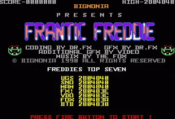 Frantic Freddie screen shot title